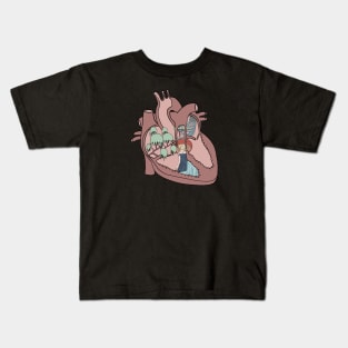 Abstract anatomical heart Kids T-Shirt